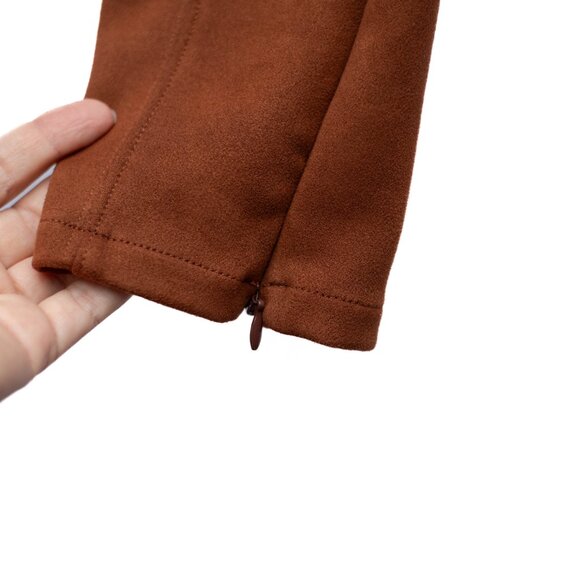 Anthropologie Faux Leather Pants Brown Women’s 30 Stretch Skinny - Picture 6 of 10